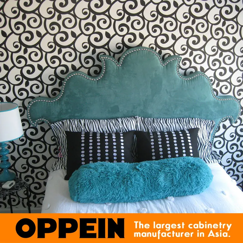 Модная кровать Мебель для дома спальни голубая WB RL160055|fashion beds|fabric bedheadboard bed |