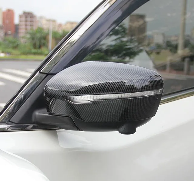 Для Nissan Juke 2014 2015 2016 2017 2018 аксессуары ABS углеродное волокно накладка на зеркало