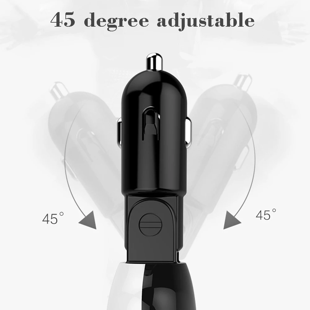 Hopeda 2 USB светодиодный Экран 3.4A QC 3.0 быстрый автомобиль Зарядное устройство для