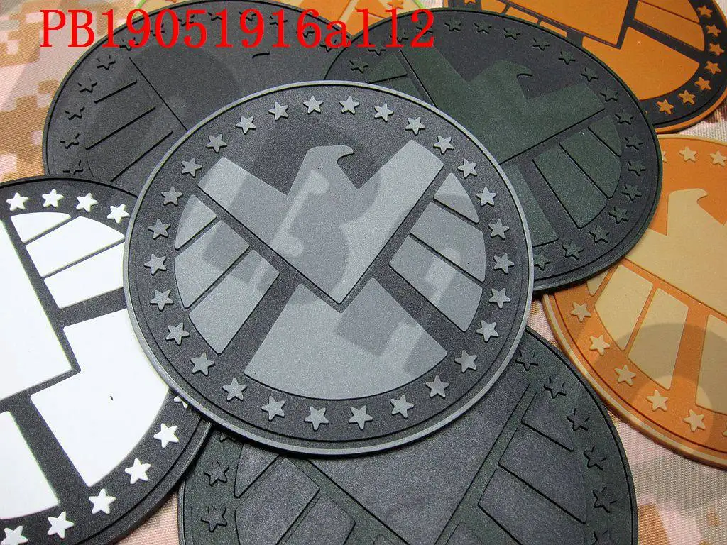 3D ПВХ патч Мстители S. H. I. E. L. D Звезда Орел логотип|Заплатки| |