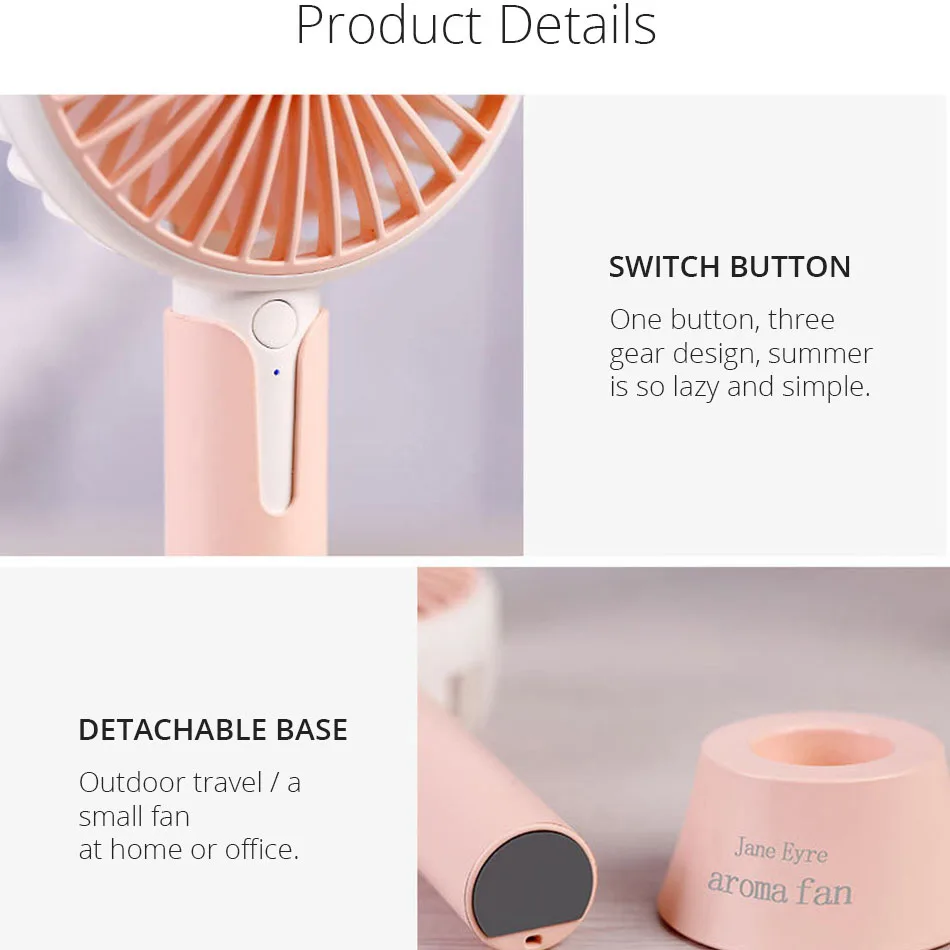 Мини вентилятор USB портативный компьютер ПК электрический настольный для