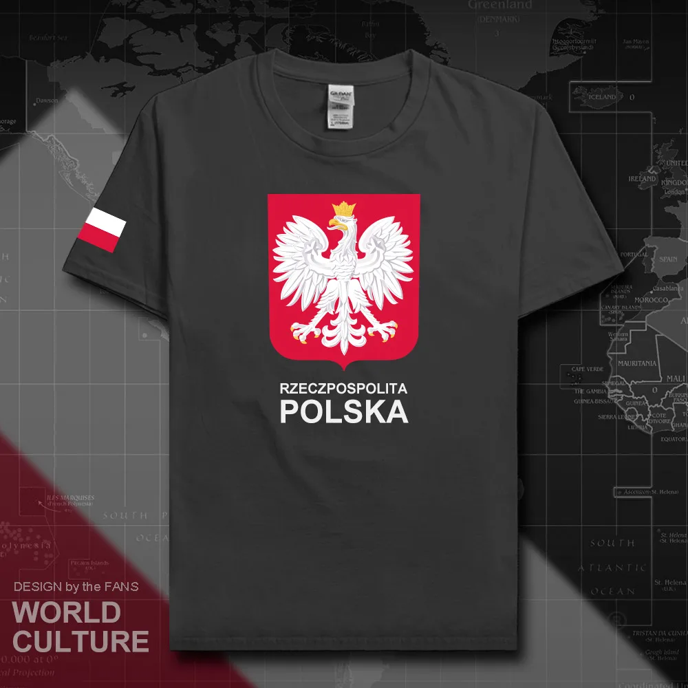 Польская Мужская футболка хлопковая Футболка в стиле хип хоп для фитнеса|Мужские