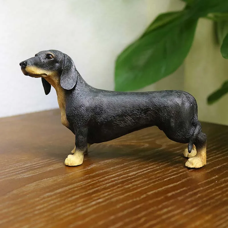 Модель Mnotht 1/6 черная такса собака игрушка для домашних животных полимерная сцена