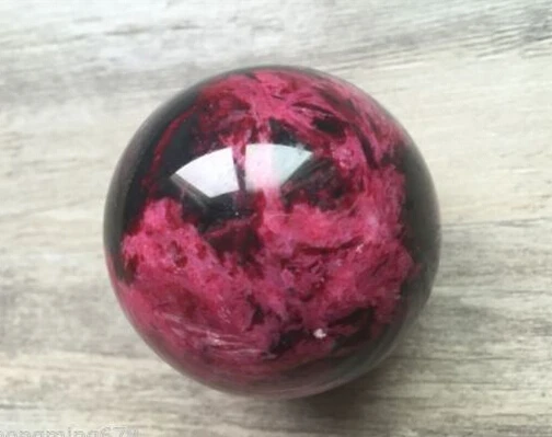 

Natural Peach Blossom Stone Jade Ball Onl Crystal Sphere Healing