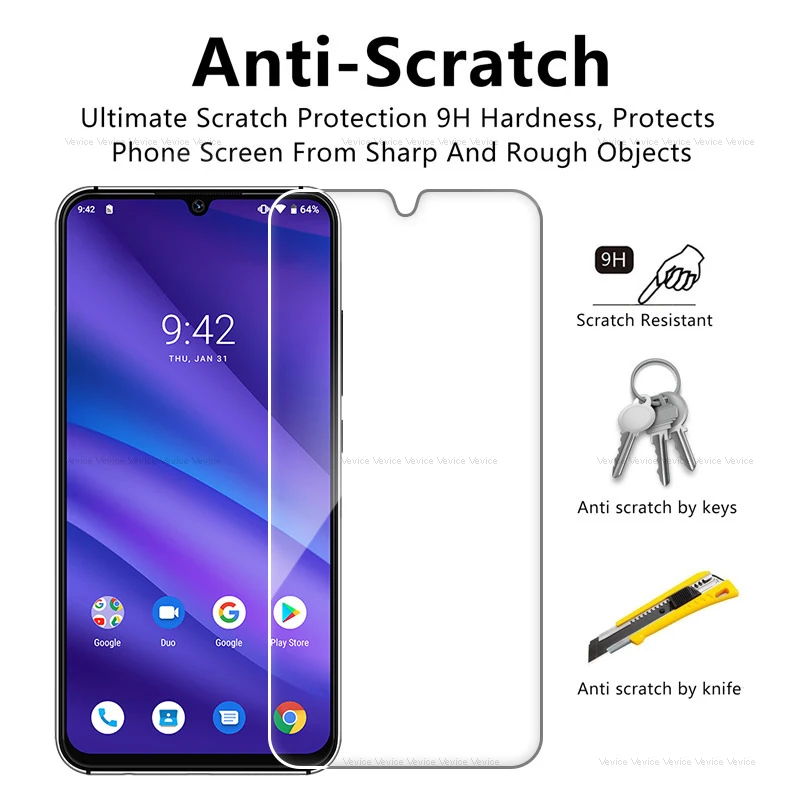 Закаленное стекло для Umidigi A5 Pro F1 S3 S2 Z2 One Lite Max Защита экрана UMIDIGI A5Pro защитная