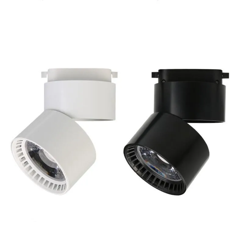 Хит продаж 15 Вт Светодиодный светильник 15 Вт COB светодиодный потолочный светильник теплый белый/натуральный белый/холодный белый светодиодный светильник на рельсах белый/черный корпус