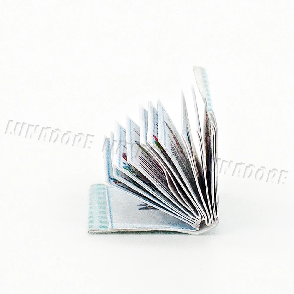 Миниатюрная синяя книга Odoria 1:12 для готовки винтажная модель гостиной спальни