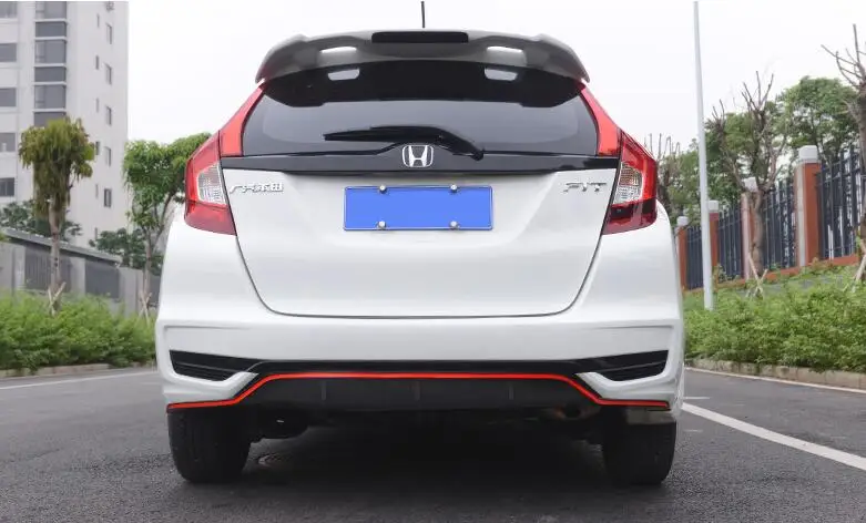 Для Honda fit Jazz обвес спойлер- для fit Jazz YCK ABS задний спойлер передний бампер диффузор защитные бамперы