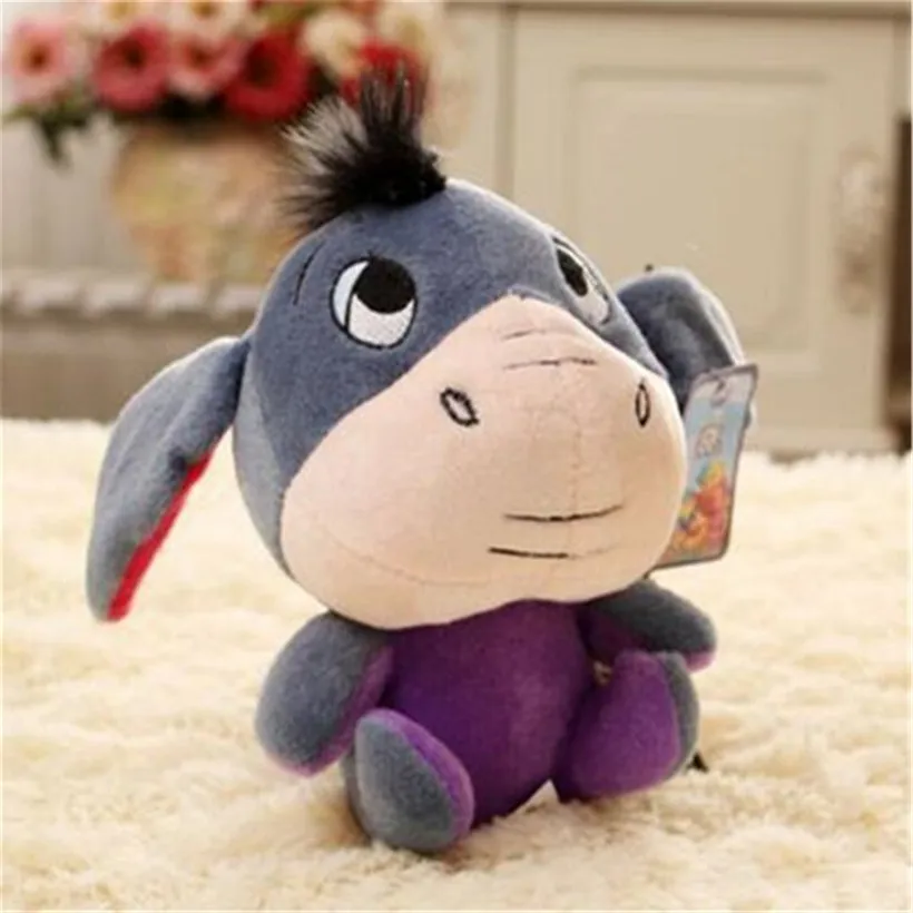 Donkey 20 cm Disney Микки Мышь Минни-Маус Мягкая Плюшевая Кукла игрушки Животные стежка Виньи медведя из мультфильма, подарки на день рождения - Цвет: Donkey 20 cm