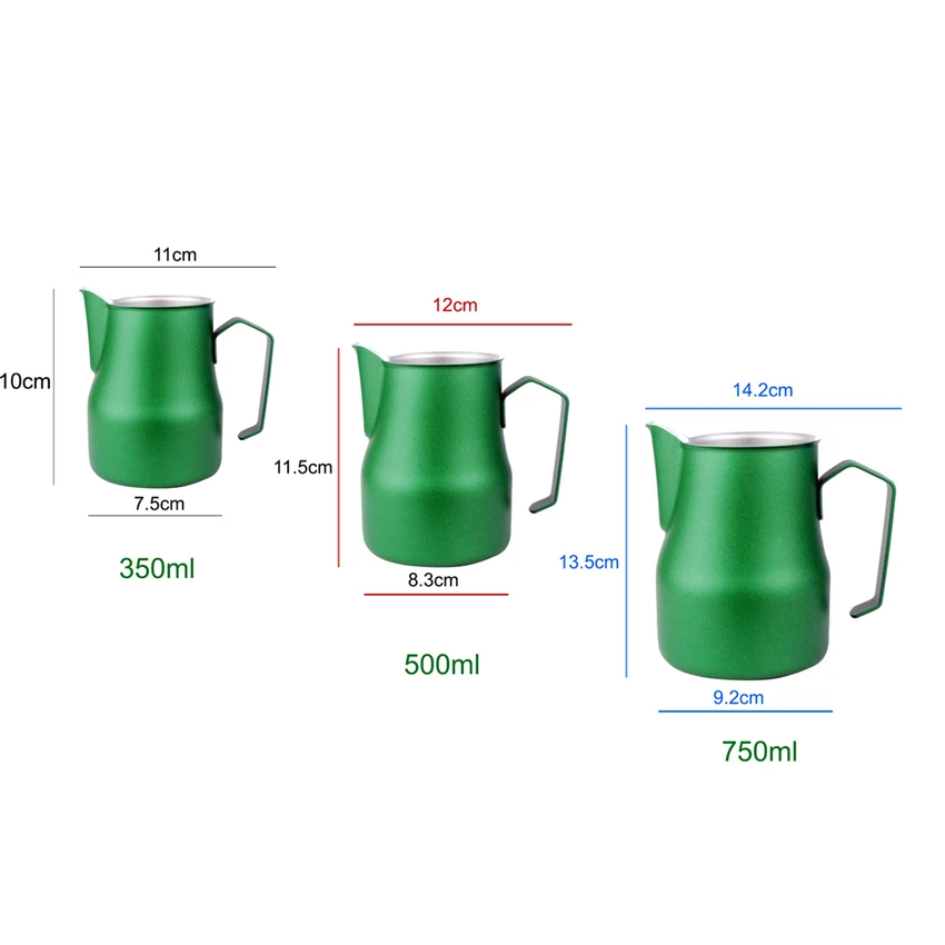 Кофейная чашка из нержавеющей стали кувшин для молока фритюрницы цветов