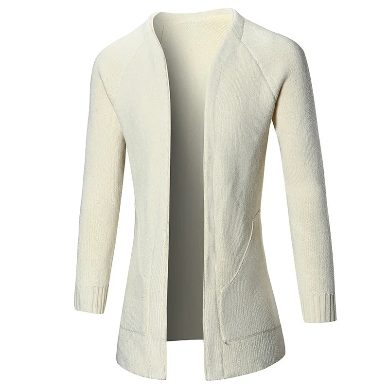 2017 мужские Повседневное Slim Fit вязать Куртка-кардиган плюс Размеры двойной