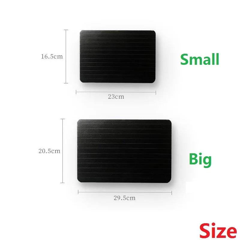 1 шт. алюминиевая быстрая пластина для разморозки доска разморозка лоток