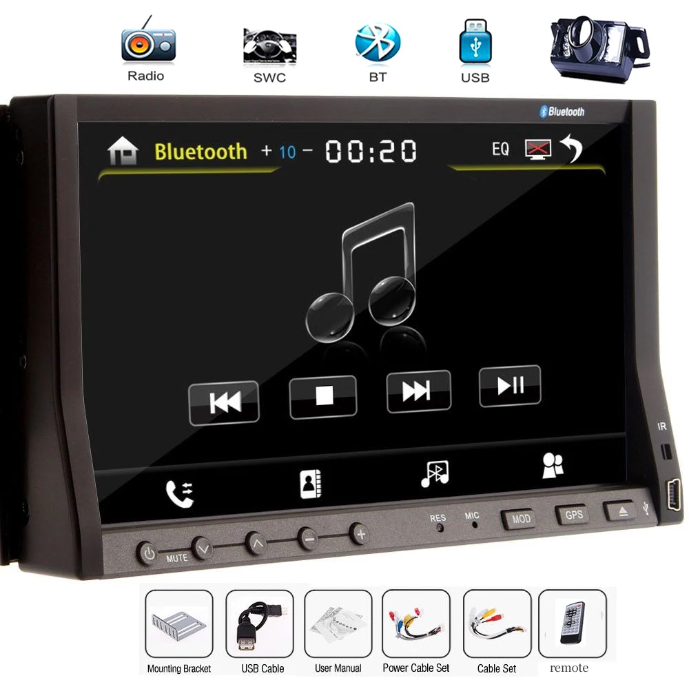 Деталей автомобиля Стерео CD EQ Электроники Видео PC Музыка 7 &quotаксессуар Радио