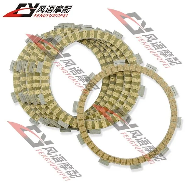 

Бесплатная Международная доставка Для Honda Bros 400 мотоцикл бумажная основа деревянные диски сцепления 6 шт набор