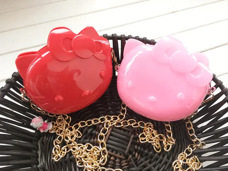 Новинка Hello kitty желеобразная цветная сумка-мессенджер Сумочка Кошелек XW-1059