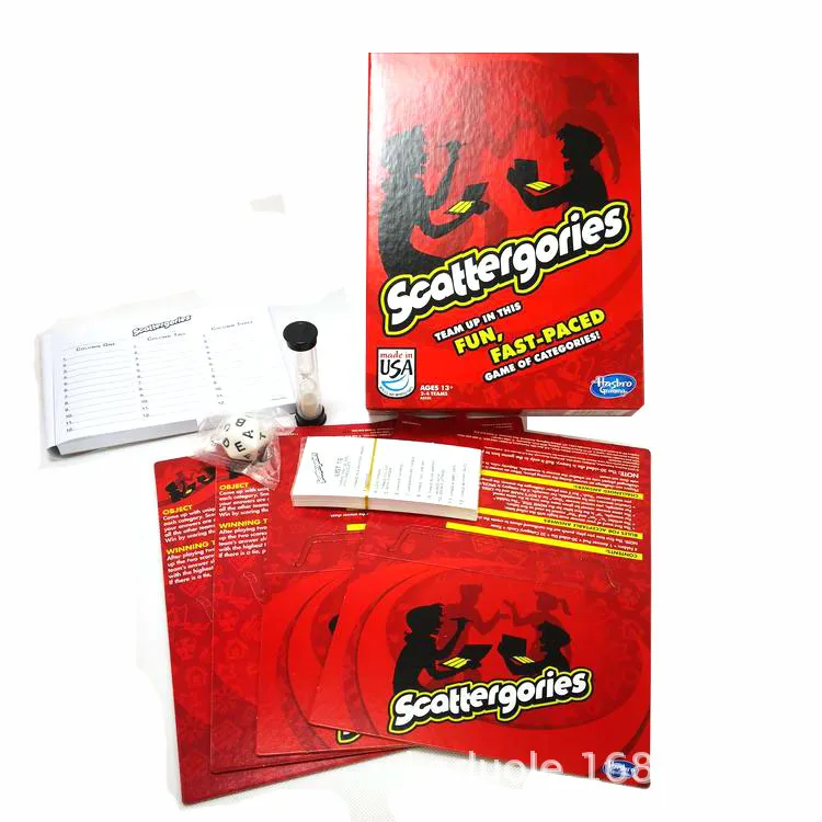 Scattergories настольная игра Scattergory пьянство Карта | Спорт и развлечения