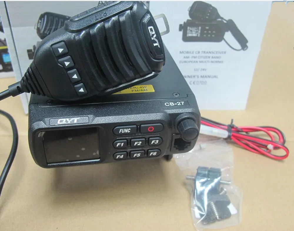 QYT CB 27 портативная рация am радиоприемник станция 26 МГц AM/FM 12/24V 4 Вт ЖК дисплей