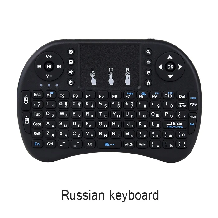 Russia version Everycom проектор аксессуар i8 Русский Английский 2,4 ГГц Беспроводная клавиатура Air mouse тачпад ручной для Android tv BOX Мини ПК - Цвет: Russia version
