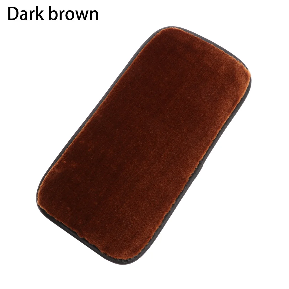 Dark brown 1 шт. автомобильный подлокотник коробка накладка центр консольный подлокотник с ящиком Подушка Чехол прочный коврик для автомобиля авто внедорожник аксессуары для интерьера - Название цвета: Dark brown