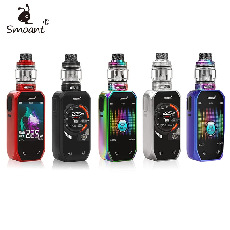 Оригинальный Smoant Набу 225 Вт комплект сенсорная кнопка Max 2 4 дюймов сенсорный экран