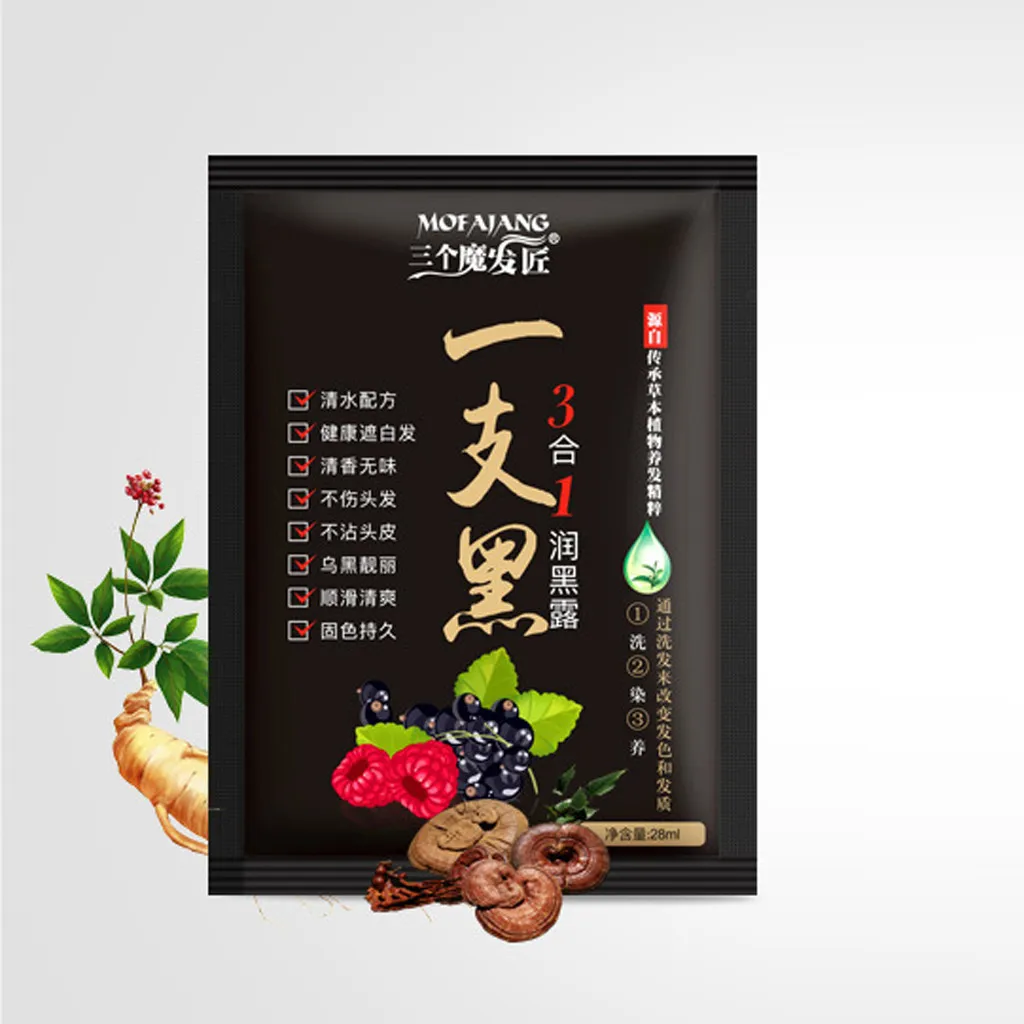 Краска для волос мгновенное покрытие седых корней крем изменения цвета белые