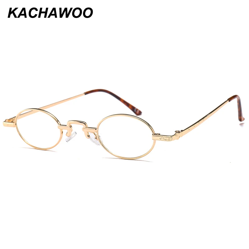 Мужские и женские овальные очки Kachawoo маленькие круглые оптические в