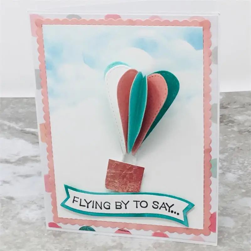 KSCRAFT Heart shaped frame Metal Cutting Dies Stencils for DIY Scrapbooking/photo album Decorative Embossing Paper Cards | Дом и сад