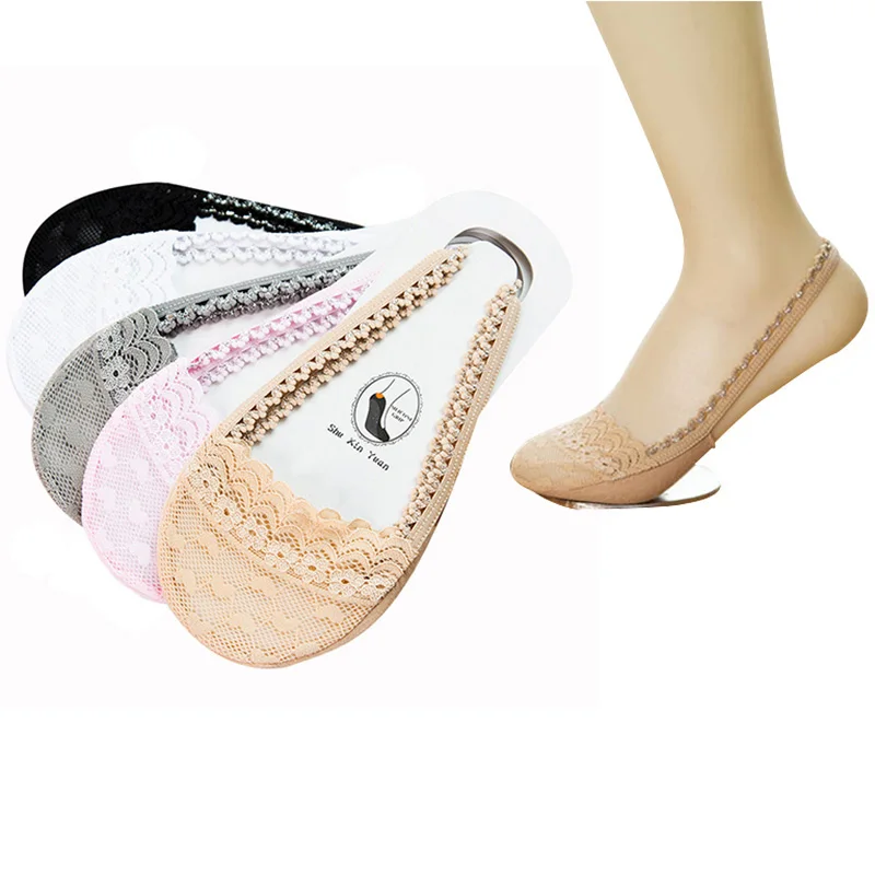 Носки женские кружевные ультратонкие 10 шт. = 5 пар|women boat socks|lace socksboat socks women |