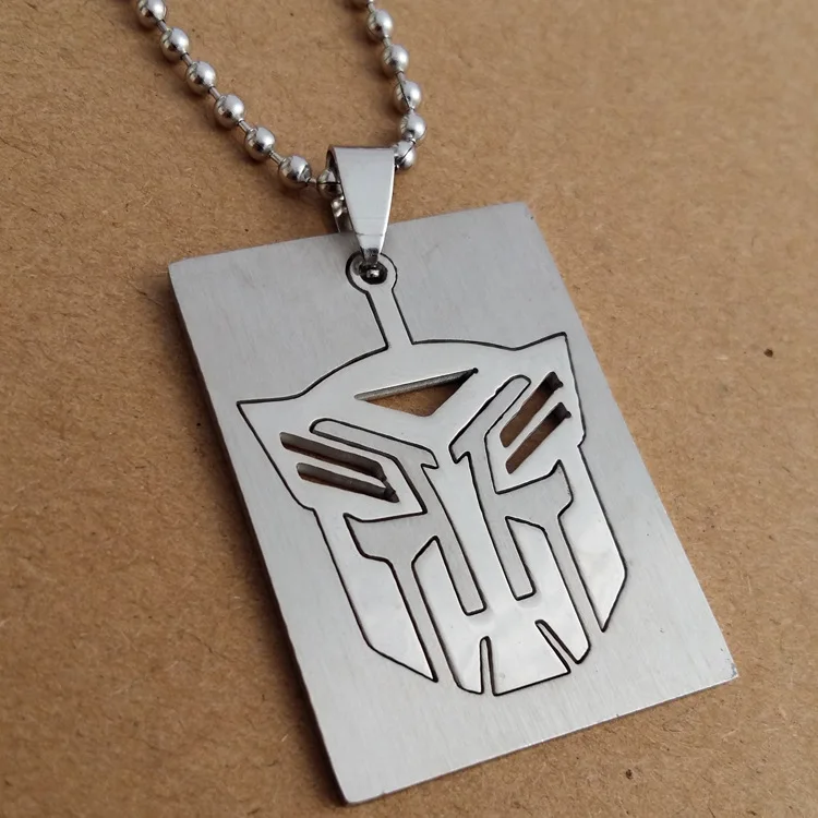 Ожерелье из нержавеющей стали с трансформатором и съемной головой цепь со