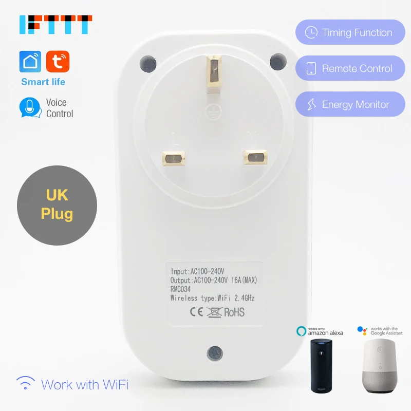Умная розетка с Wi Fi 16 А 30 шт.|Умные розетки| |