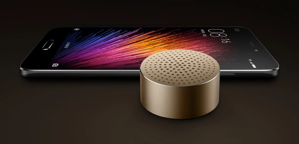 Xiaomi Bluetooth портативный динамик с микрофоном гарнитура динамик Металл Сталь стерео