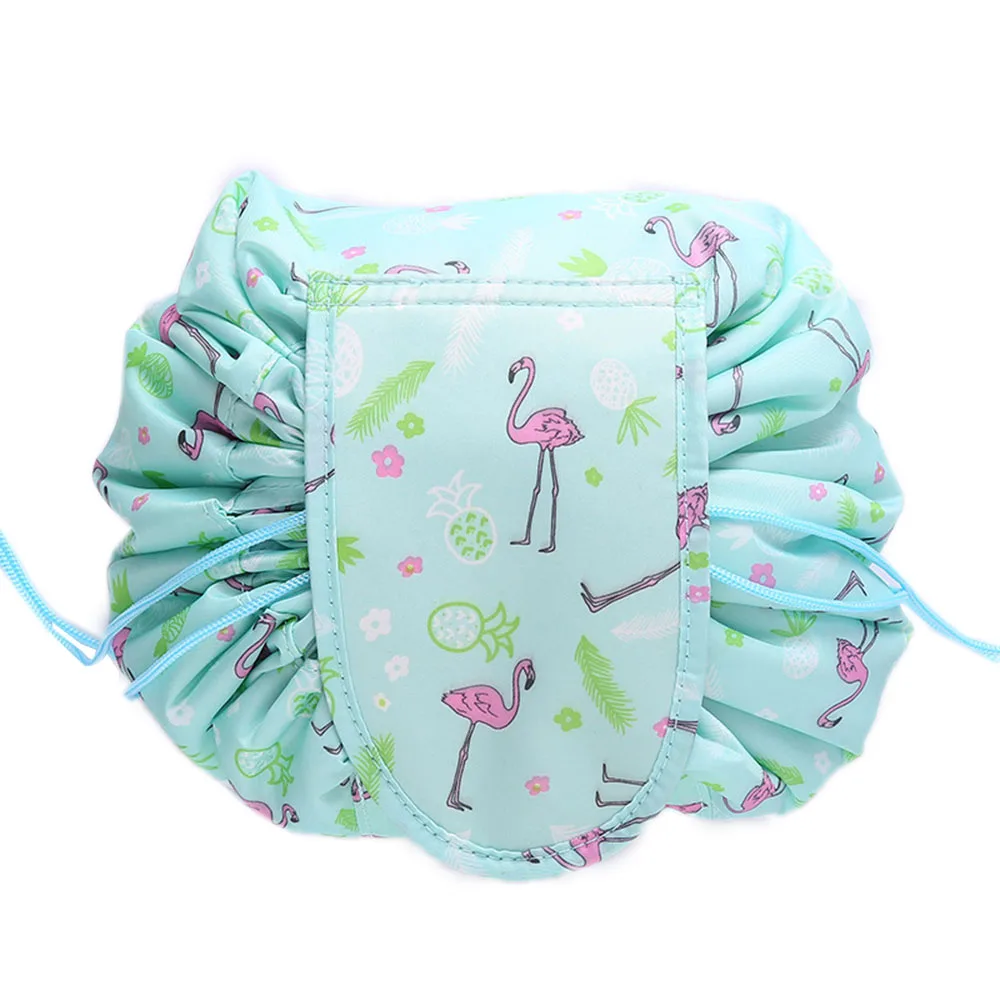 Принтовый дизайн косметичка Drawstring макияж Чехол Для женщин для путешествий