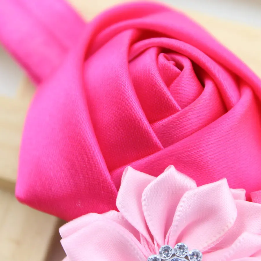 1 шт. шифоновая повязка на голову с 3 цветами и жемчужинами | Детская одежда обувь