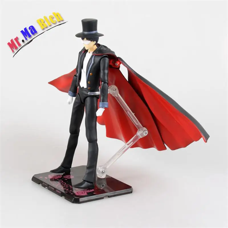 Аниме Shfiguarts Сейлор Мун смокинг маска Чиба Мамору 20th ПВХ фигурка Коллекционная