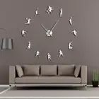 Баскетболисты DIY большие настенные часы, Баскетбол Slam Dunk стена детской комнаты декор гигантские настенные часы баскетбол настенные часы подарки