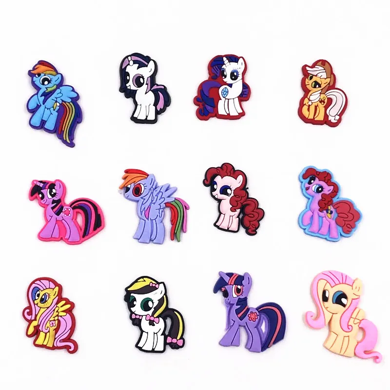 100 шт. милый мультяшный Единорог моя маленькая лошадка аксессуары плоский задник
