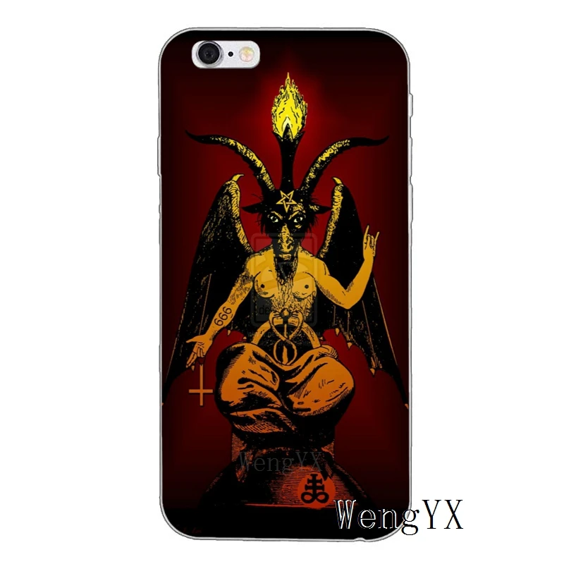 Сатана пентаграмма оккультное злом для iPhone X XR XS Max 8 7 plus 6s 6 plus SE 5S 5c 5 4S 4 iPod Touch чехол мягкий чехол для телефона - Цвет: Occult-Evil-A-08