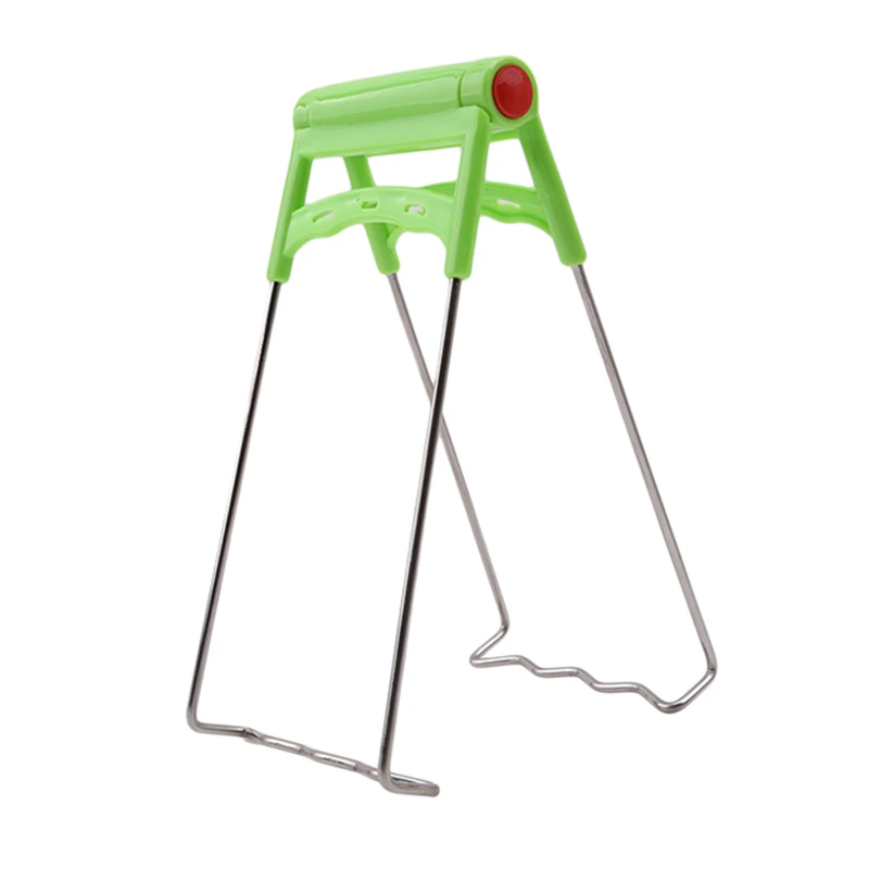 

Universal Kitchen Stainless Steel Foldable Hot Dish Plate Bowl Clip Pots Gripper Crockery Holder Clamp Tongs Lifting Anti-hot