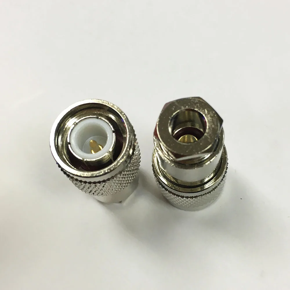 5Pcs Mini Jack Plug RF Connector TNC Male Clamp RG58 RG142 LMR195 RG400 Cable Straight Wire Body Brass | Обустройство дома