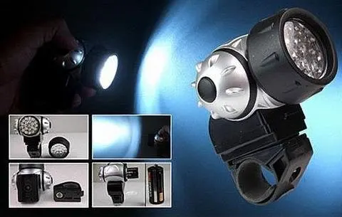 10sets bike light 21LED front headlight+5LED warning rear bicycle | Спорт и развлечения
