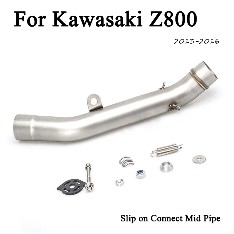 

Z800 без шнуровки, глушитель для мотоцикла, средняя труба, выхлопная труба, глушитель, наконечник трубы для Kawasaki Z800 2013-2016 Moto