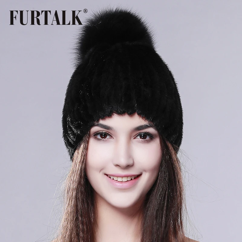 Говорить натуральным норковая меховая шапка зимняя Для женщин Меховая Шапка