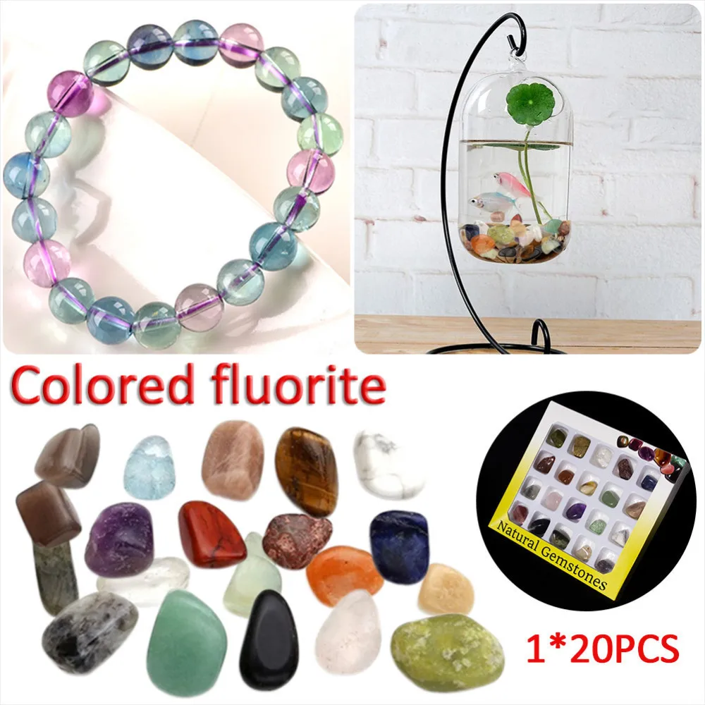 20 шт./кор. разноцветный флюорит неравномерный Агат энергетический камень