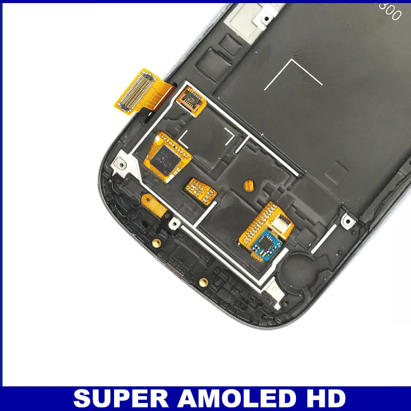 Супер AMOLED lcd S для samsung Galaxy S III S3 i9300 ЖК-дисплей сенсорный экран дигитайзер с рамкой Замена закаленное стекло