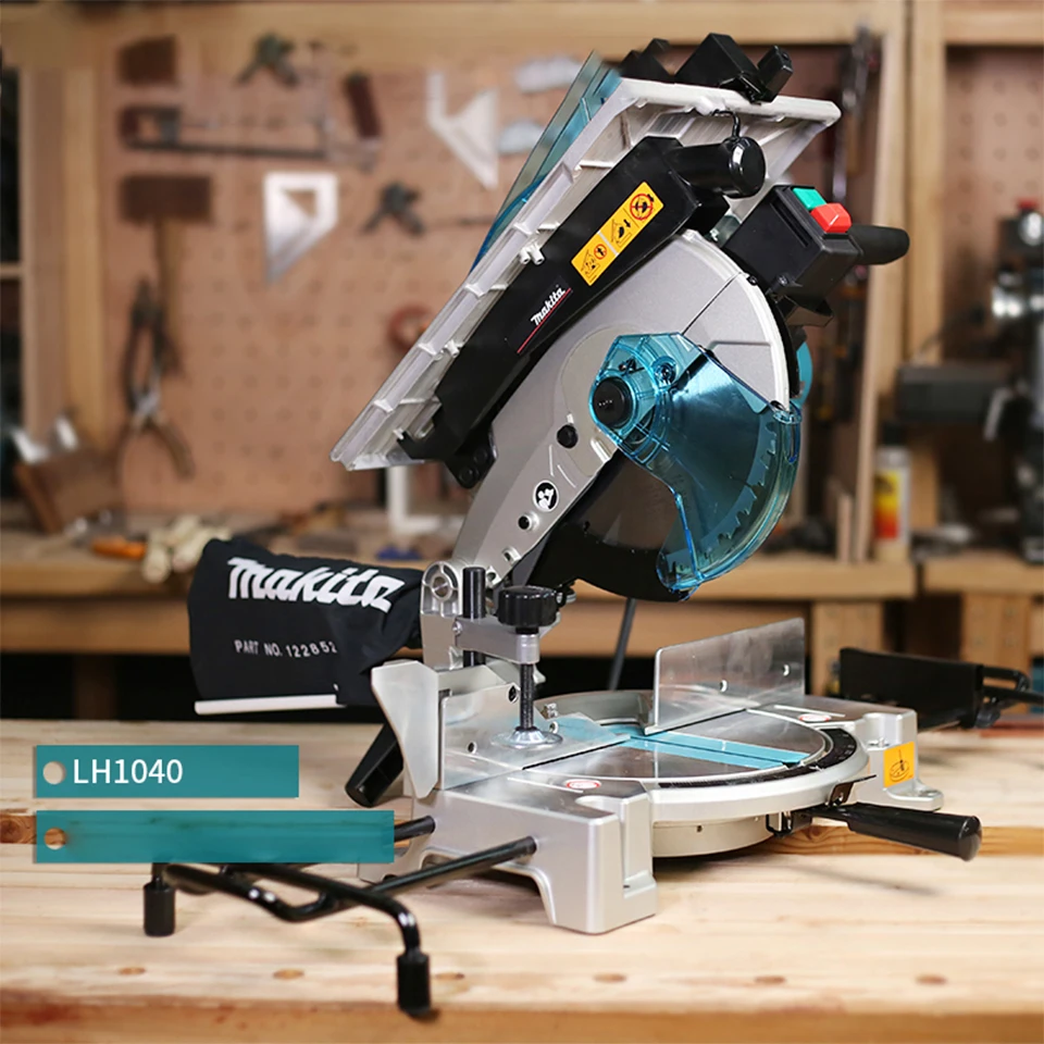 Япония Makita LH1201FL Настольная пила, косая алюминиевая машина, легированная пластиковая сталь, деревообрабатывающая режущая бензопила 12 дюймов 1650 Вт