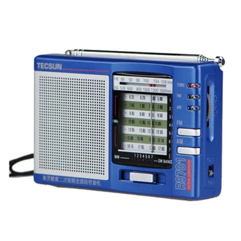 Tecsun R-9701 FM Radio Full World Band SW/MW Digital Portable Mini Second frequency conversion Built In Speaker | Электроника