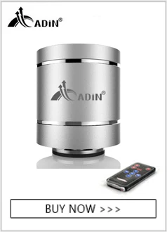 ADIN Mini 15 Вт металлическая Вибрация беспроводной Bluetooth динамик HiFi бас 3D стерео объемный FM радио TF сабвуфер с пультом дистанционного управления