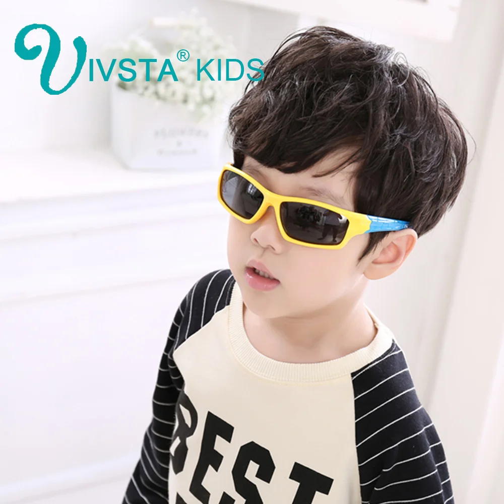 

IVSTA Girls Kids Sunglasses Polaroid TAC Polarized Flexible Glasses Children Sun Glasses kids Safe Sport Pink Sports Boys H01