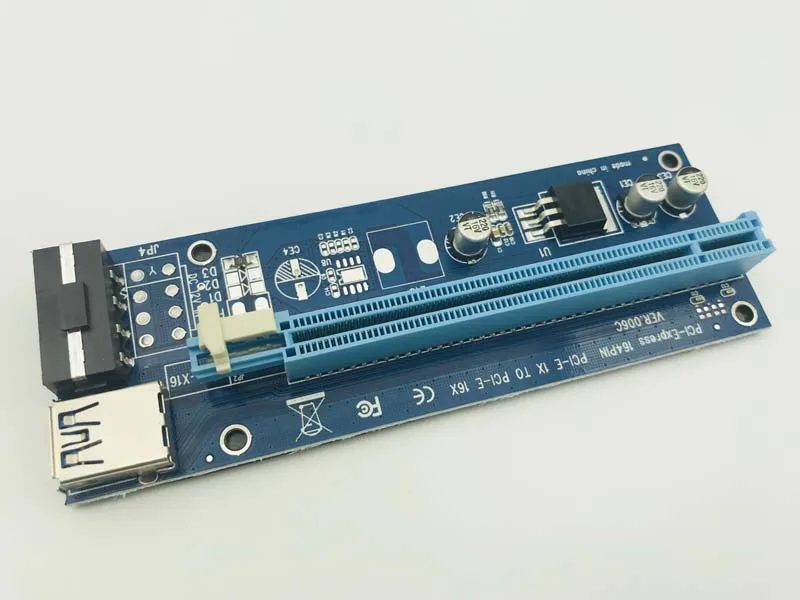 10 шт. USB 3 0 60 см PCI E Express 1x до 16x расширитель переходная карта с SATA 15pin 4pin кабель