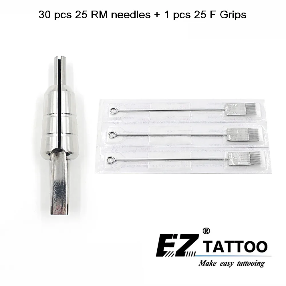 EZ 30 шт. Magnum иглы для татуажа 25RM с 1 316 патроны из нержавеющей стали 25F поставка